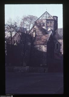 LKARchivH_SammlungMewes2_12, Hannover, Garnisonkirche, Ruine und Pfarrhaus, 1959 (Diasammlung Mewes), 1959