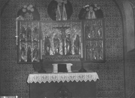 S2 A 42 Nr. 19, Abbensen (KK Neustadt), Kapelle, Altar, um 1960, um 1960