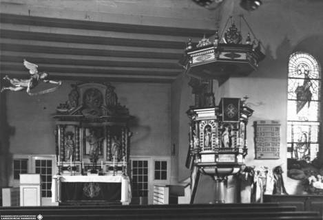 S2 A 28 Nr. 01, Adelebsen, Martini-Kirche, Altarraum, um 1953, um 1953