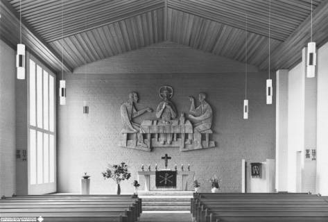 S2 Nr. 7791, Adendorf, Emmaus-Kirche, Altarraum, nach 1962, nach 1962