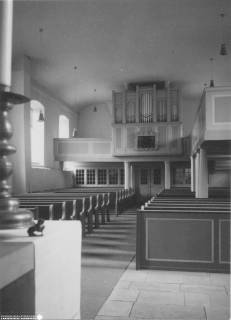 S2 Witt Nr. 1312, Altenwalde, Kreuz-Kirche, Innenraum nach Westen, August 1959, 1959