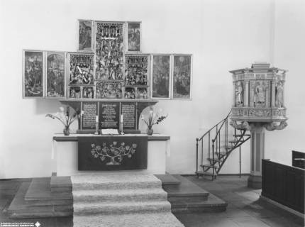 S2 Nr. 18257, Aurich, Lamberti-Kirche, Altarraum, nach 1961, nach 1961