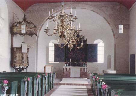 S2 Nr. 18586a, Backemoor, Vincentius-Kirche, Altarraum, um 1980, um 1980