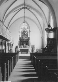 S2 Witt Nr. 1557, Badbergen, Georgs-Kirche, Altarraum, Juni 1961, 1961