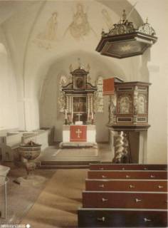 S2 Witt Nr. 851, Barrien, Bartholomäus-Kirche, Altarraum, März 1956, 1956