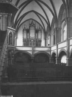 S2 Witt Nr. 1165, Bevern (KK Holzminden), Johannis-Kirche, Innenraum nach Westen, Juni 1958, 1958