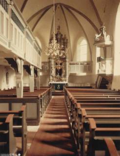 S2 Witt Nr. 818, Bippen, Georgs-Kirche, Innenraum nach Osten, November 1955, 1955