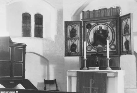 S2 Nr. 19288, Bokel (KK Wittingen), Johannes der Täufer-Kapelle, Altarraum, 1943, 1943