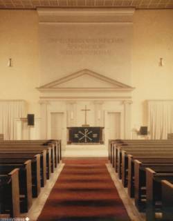 S2 Witt Nr. 970, Brockum, (alte) Kirche, Altarraum, August 1956, 1956