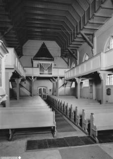 S2 Nr. 7920, Buchholz, Paulus-Kirche, Innenraum nach Westen, 1950, 1950