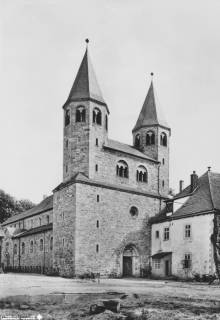 S2 Nr. 18859, Bursfelde, Klosterkirche Thomas und Nicolai, um 1965, um 1965