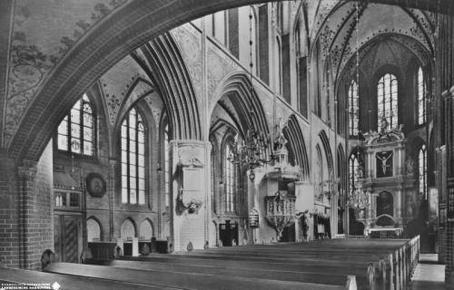 S2 Nr. 18404, Buxtehude, Petri-Kirche, Innenraum, 1960, 1960