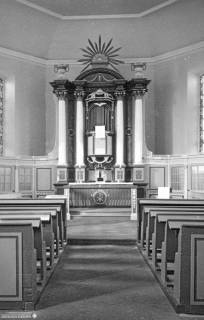 S2 Witt Nr. 1233, Clauen, Kirche, Altarraum, Mai 1959, 1959
