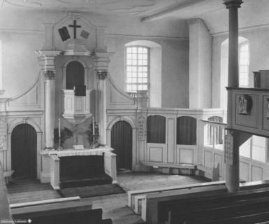 S2 A 24 Nr. 05, Dankelshausen, Kirche, Altarraum, um 1953, um 1953