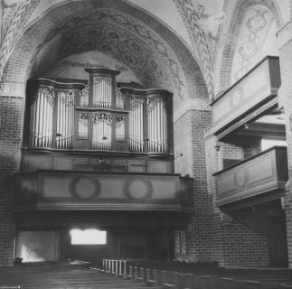 S2 Nr. 2058, Dannenberg, Johannes-Kirche, Orgelempore, 1955 (alter Zustand), 1955