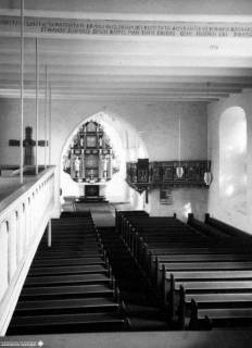 S2 Witt Nr. 1473, Dorum, Bartholomäus-Kirche, Innenraum nach Osten, März 1961, 1961