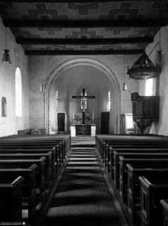 S2 Witt Nr. 896, Dunum, Kirche, Altarraum, April 1956, 1956
