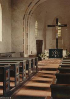 S2 Witt Nr. 898, Dunum, Kirche, Altarraum, April 1956, 1956