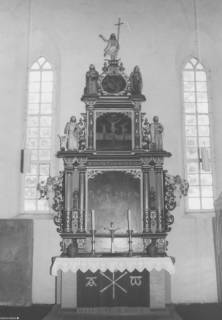S2 Nr. 8194, Eggelingen, Kirche, Altarraum, um 1964, um 1964