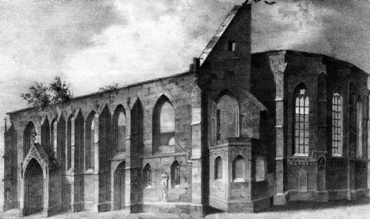 S2 Nr. 15052, Einbeck, Neustädter Kirche St. Marien (Alte Garnisonkirche), Ruine, um 1946, um 1946