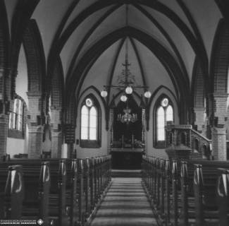 S2 A37 Nr., Eitzendorf, Kirche, Altarraum, um 1960, um 1960