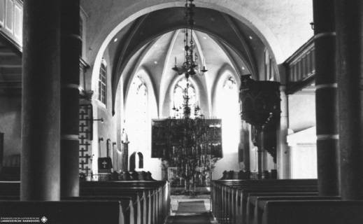 S2 A 38 Nr., Eldagsen, Kirche, Altarraum, um 1960, um 1960