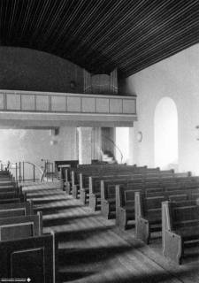 S2 Witt Nr. 927, Groß-Lobke, Kirche, Innenraum nach Westen, Juni 1956, 1956