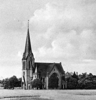 S2 Nr. 8669, Hasbergen, Kirche, um 1948, um 1948