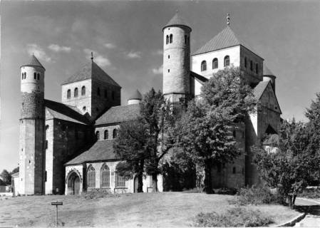 S2 Nr. 19013, Hildesheim, Michaelis-Kirche, um 1954, um 1954