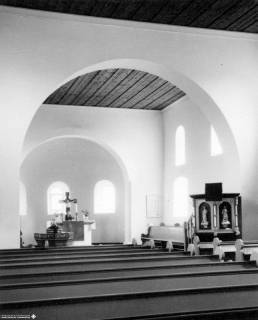 S2 Witt Nr. 1612, Lengede, Kirche, Altarraum, März 1962, 1962