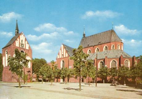 S2 Nr. 18201, Norden, Ludgeri-Kirche mit Glockenturm, um 1960, um 1960