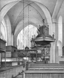 S2 Nr. 15218, Norden, Ludgeri-Kirche, Innenansicht nach Osten, um 1859, um 1859