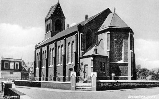 S2 Nr. 10092, Norderney, Insel-Kirche, um 1948, um 1948