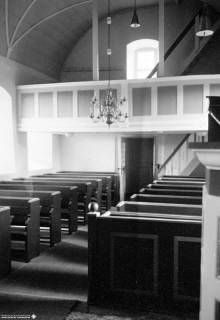 S2 Witt Nr. 1196, Segeste, Kirche, Innenansicht nach Westen, September 1958, 1958