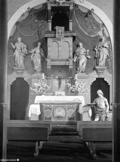 S2 Witt Nr. 229, Sehnde, Kirche, Altarraum, Juli 1951, 1951