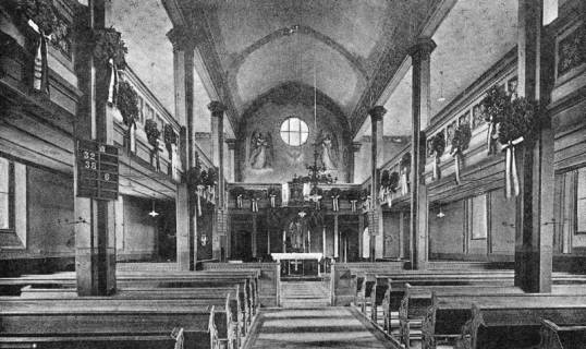 S2 Nr. 11078, Woltorf, Liebfrauen-Kirche, Innenansicht nach Osten, 1934, 1934