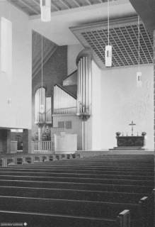 S2 Witt Nr. 1306, Emden, Martin-Luther-Kirche, Altarraum, August 1959, 1959