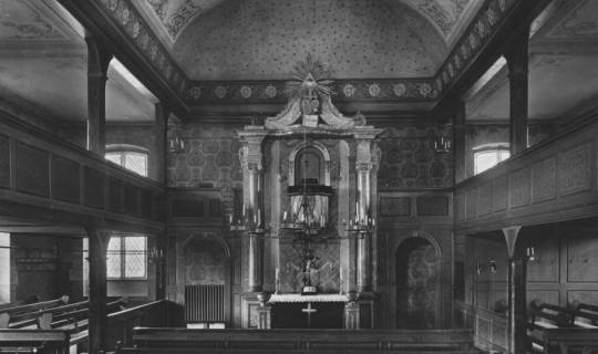 S2 Nr. 2553, Engelbostel, Martins-Kirche, Altarraum, um 1935, um 1935
