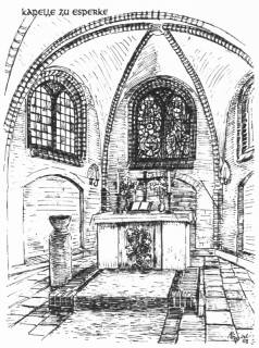 S2 A 42 Nr. 30, Esperke, Kapelle, Altarraum, um 1960, um 1960