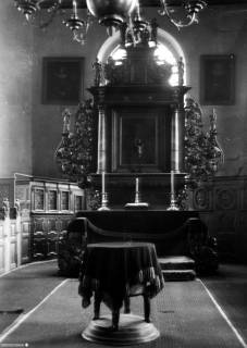 S2 Nr. 8351, Estebrügge, Martini-Kirche, Altarraum, 1948, 1948