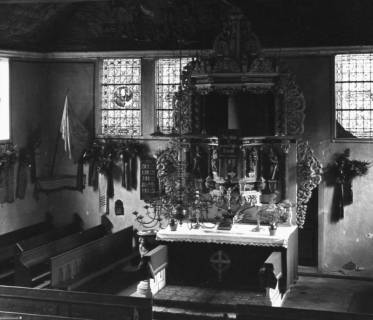 S2 A 18 Nr. 22, Estorf, Kirche, Altarraum, um 1960, um 1960