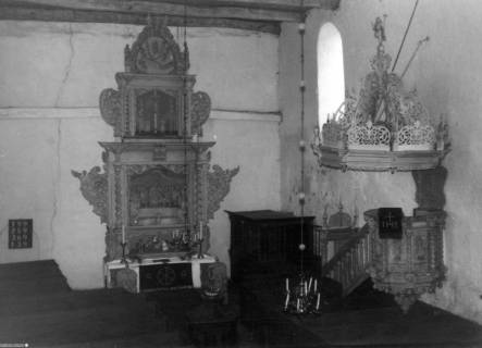 S2 Nr. 8363, Etzel, Martinus-Kirche, Altarraum, um 1964, um 1964