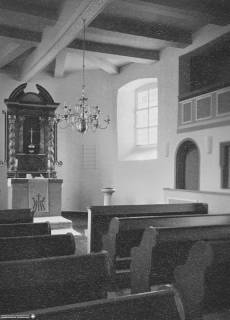 S2 Witt Nr. 1326, Evensen, Kirche, Altarraum, September 1959, 1959