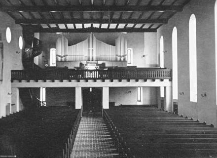 S2 Nr. 8379, Faßberg, Kirche, Orgelempore, vor 1945, vor 1945