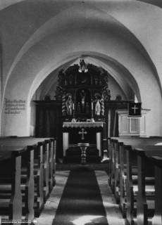 S2 A 102 Nr. 2, Feldbergen, Kirche, Altarraum, um 1946, um 1946