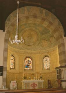 S2 Nr. 12100, Fürstenberg (Weser), Christus-Kirche, Altarraum, 1985, 1985
