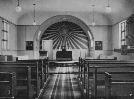 S2 Nr. 8409, Fuhrberg, Ludwig-Harms-Kirche, Altarraum, um 1948, um 1948