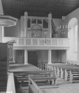 S2 Witt Nr. 347, Harriehausen, Remigius-Kirche, Innenraum nach Westen (nach Umbau), August 1952, 1952