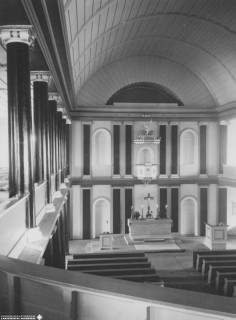 S2 Witt Nr. 841, Herzberg, Nicolai-Kirche, Innenraum nach Osten, März 1956, 1956