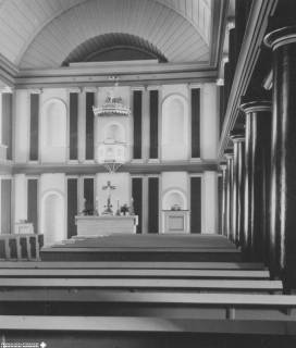 S2 Witt Nr. 842, Herzberg, Nicolai-Kirche, Innenraum nach Osten, März 1956, 1956